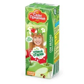 Сок яблочный 0,2л (с труб)