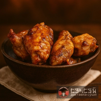 Острые ореховые крылья 4шт